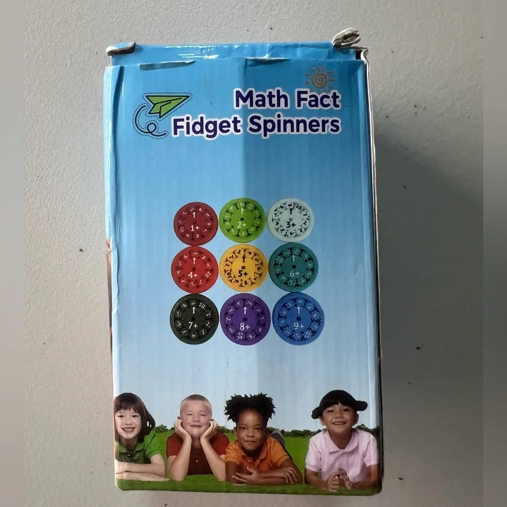 Math Fact Fidget Spinners - Multicolor Set